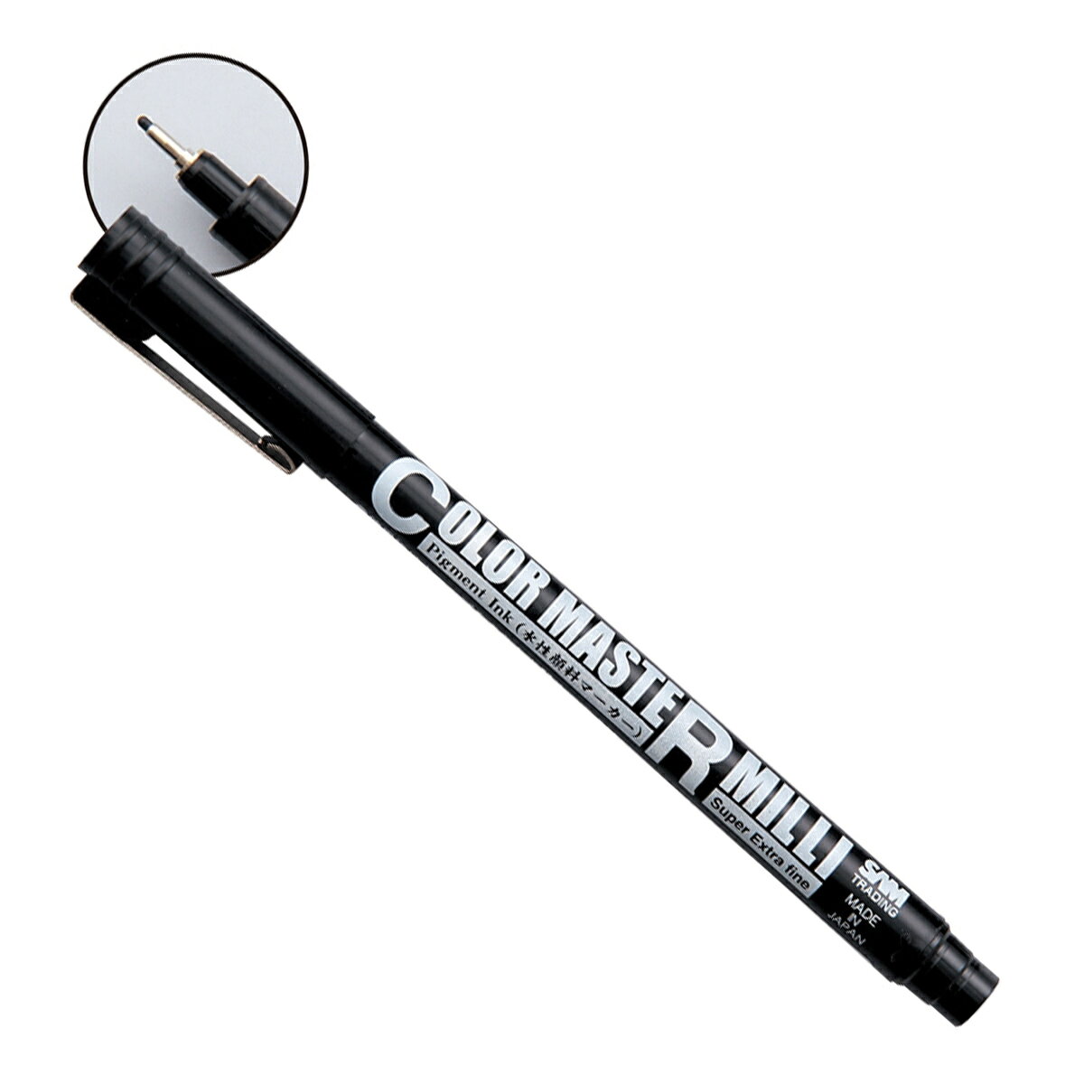 샘 트레이딩 컬러 마스터 밀리 0.1mm BK 수성 안료 마커 마커 펜 미술 화재 도공 필기 용구 문구 그림 스케치