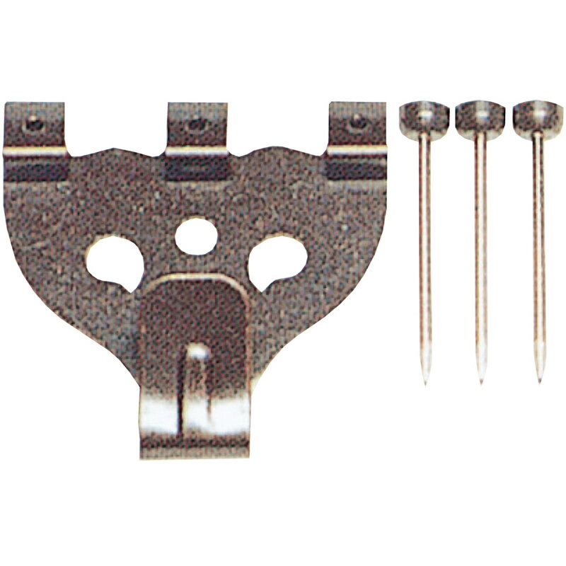 鉄並Xフック 大 3本針 4011 単品 展示用品 フック 美術 図工 画材 絵 学校 教材 文具 作品