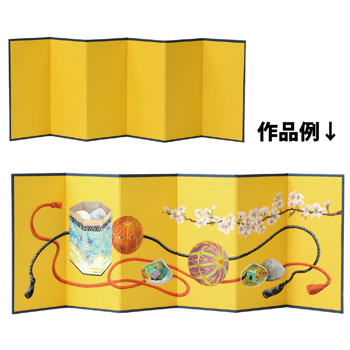 金屏風[六曲]小 屏風 びょうぶ 画材 