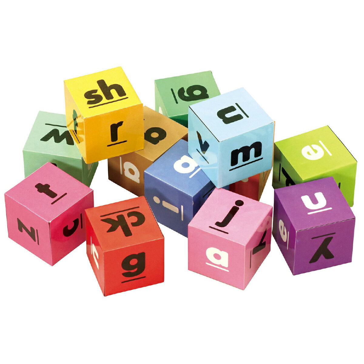 アルファベットキューブ[12pcs] 知育玩具 3歳 4歳 5歳 パズル ブロック 英語 おもちゃ 室内