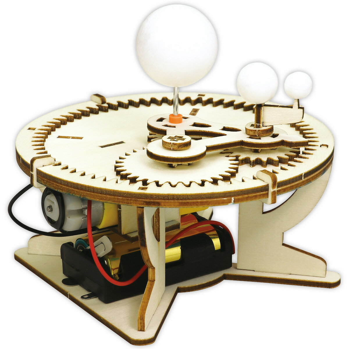 工作キット 三球儀組立キット 地球儀 手作りキット 電動 惑星 模型 動く 理科 子供 科学 位置 勉強 学習 天体 小学生 高学年 自由研究 室内 おもちゃ