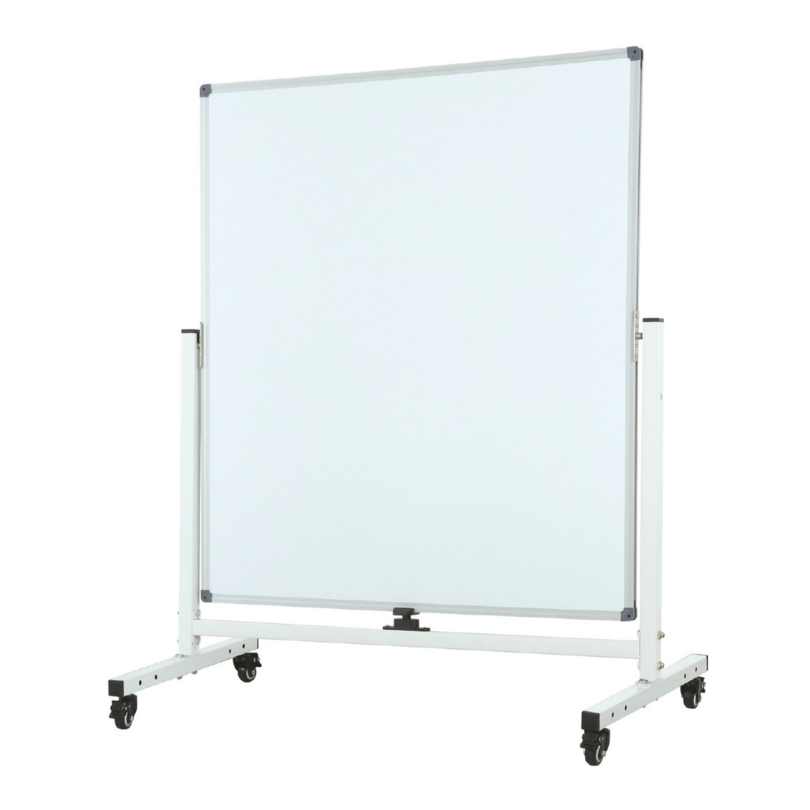 ホワイトボード 回転式 90cm×120cm 両面 脚付き ストッパー付き 小学校 中学校 高校 会社 会議室 備品