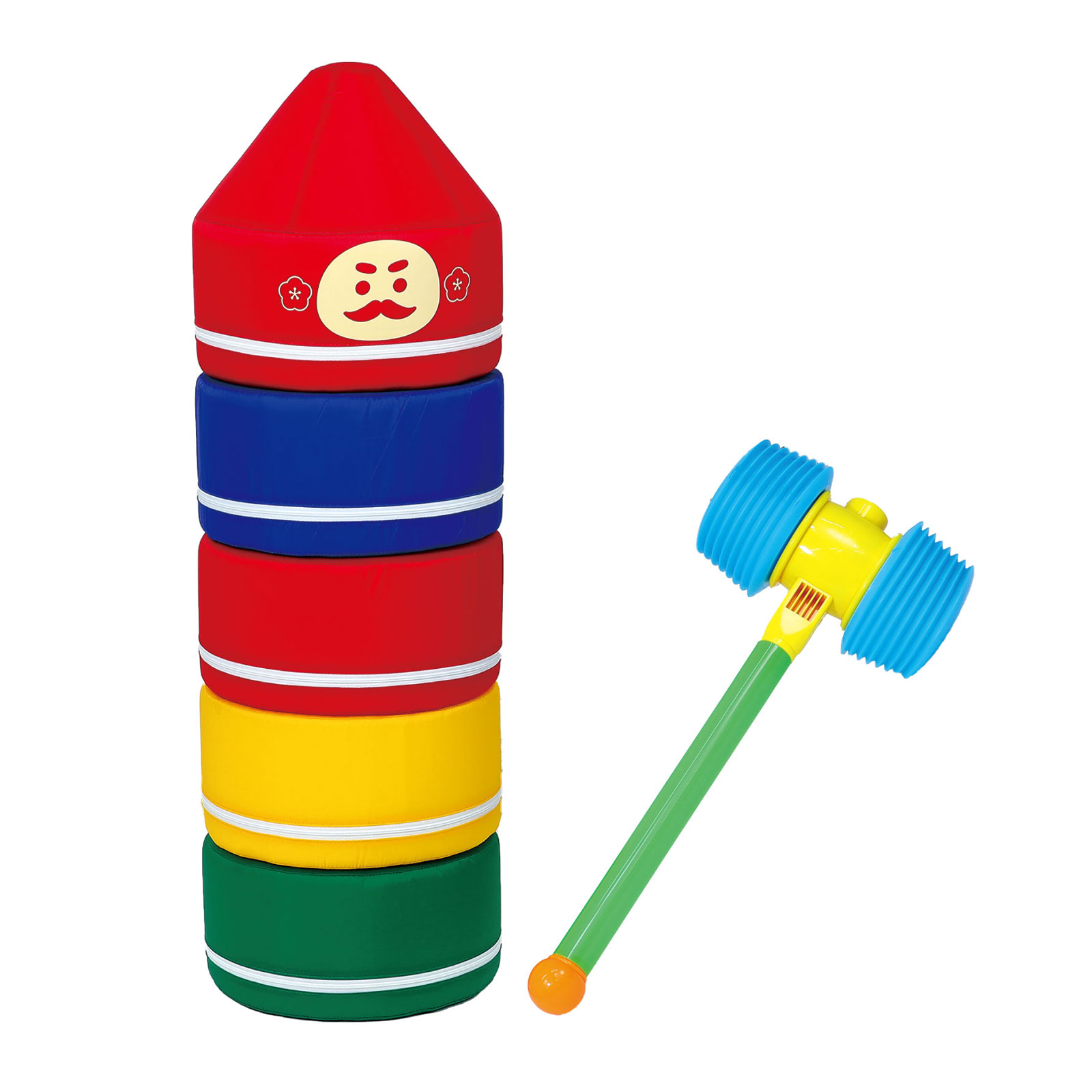 だるまおとし 大 ダルマおとし 巨大 大きい 全長96cm ビッグサイズ ダルマ落とし 逹磨 お正月 遊び おもちゃ 知育玩具 子供 幼児 幼稚園 保育園 室内 カーディーラー イベント 年末 忘年会 子供会 遊び 小学校 クリスマスプレゼント クリスマス