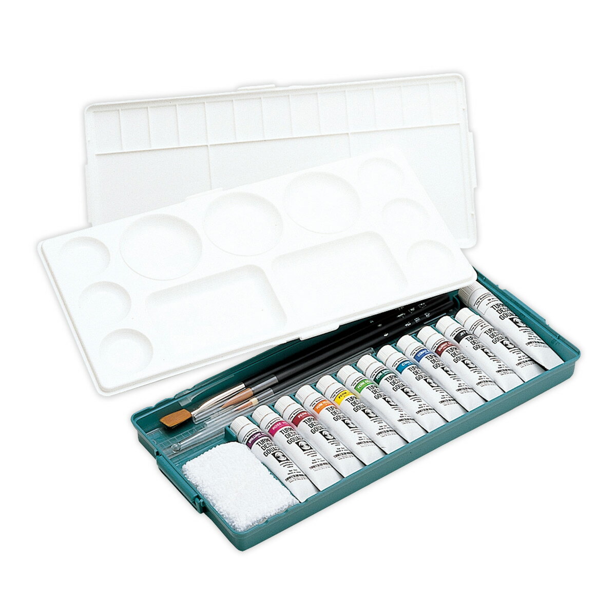 絵の具セット 画材 美術 工作 図工 小学生 スケッチ 絵 アート 夏休み 自由研究 T DG 11ml 12色13本プライムセット ミニフキン付 日本製