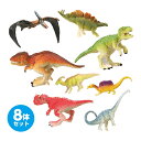 ダイナソーフィギュア8体セット 恐竜 おもちゃ 玩具 フィギュア ミニチュア 子供 男の子 小さい 学習 室内(3)