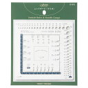 ニットゲージ 棒針ゲージ かぎ針ゲージ「トリオ」 編み物 あみもの 模様編み 編み目 目数 段数 数える 日本製 裁縫道具 手芸 洋裁 クロバー Clover