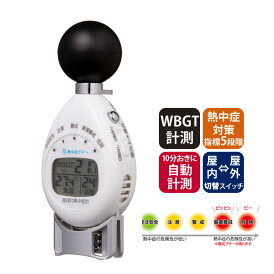 黒球付熱中症計 計測機器 黒球付き WBGT計 熱中症計 おすすめ 熱中症対策 暑さ対策 グッズ 工事現場 熱射病 温度計 湿度計 計測 作業 現場 建設業 運動会 スポーツ イベント フェス 野外 キット コンパクト 便利グッズ