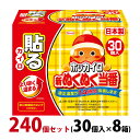カイロ ホッカイロ 新ぬくぬく当番 貼る レギュラー 240個セット(30個入×8箱) 使い捨て【使用期限:2026年4月】