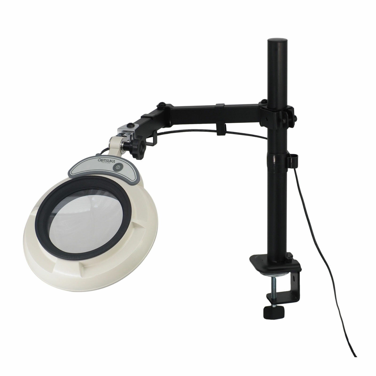 スタンドルーペ用 SKKL-SA レンズ無 LED照明拡大鏡 スイングアーム式 クランプ取付式 オーツカ光学