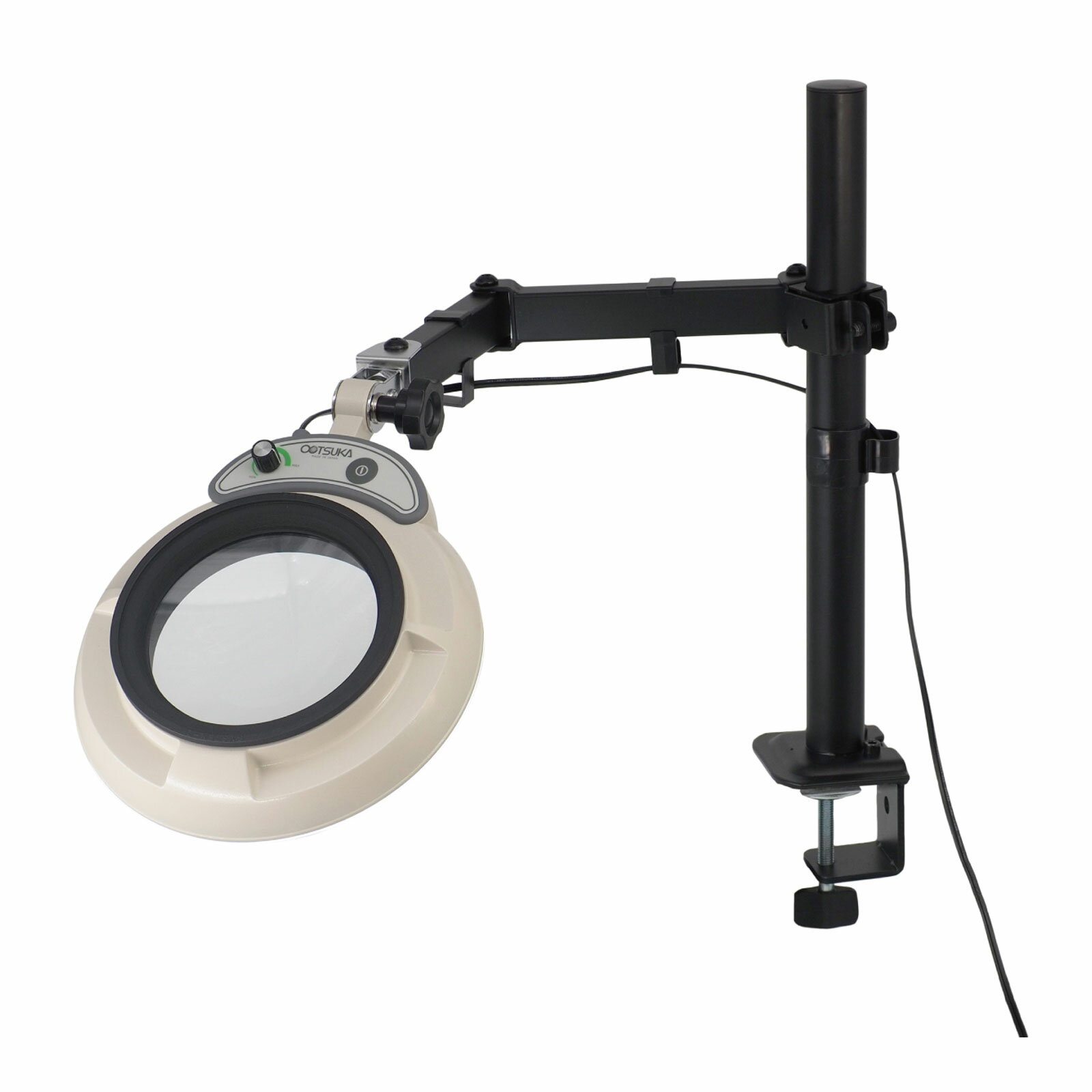 スタンドルーペ用 ENVL-SA レンズ無 LED照明拡大鏡 スイングアーム式 クランプ取付式 オーツカ光学