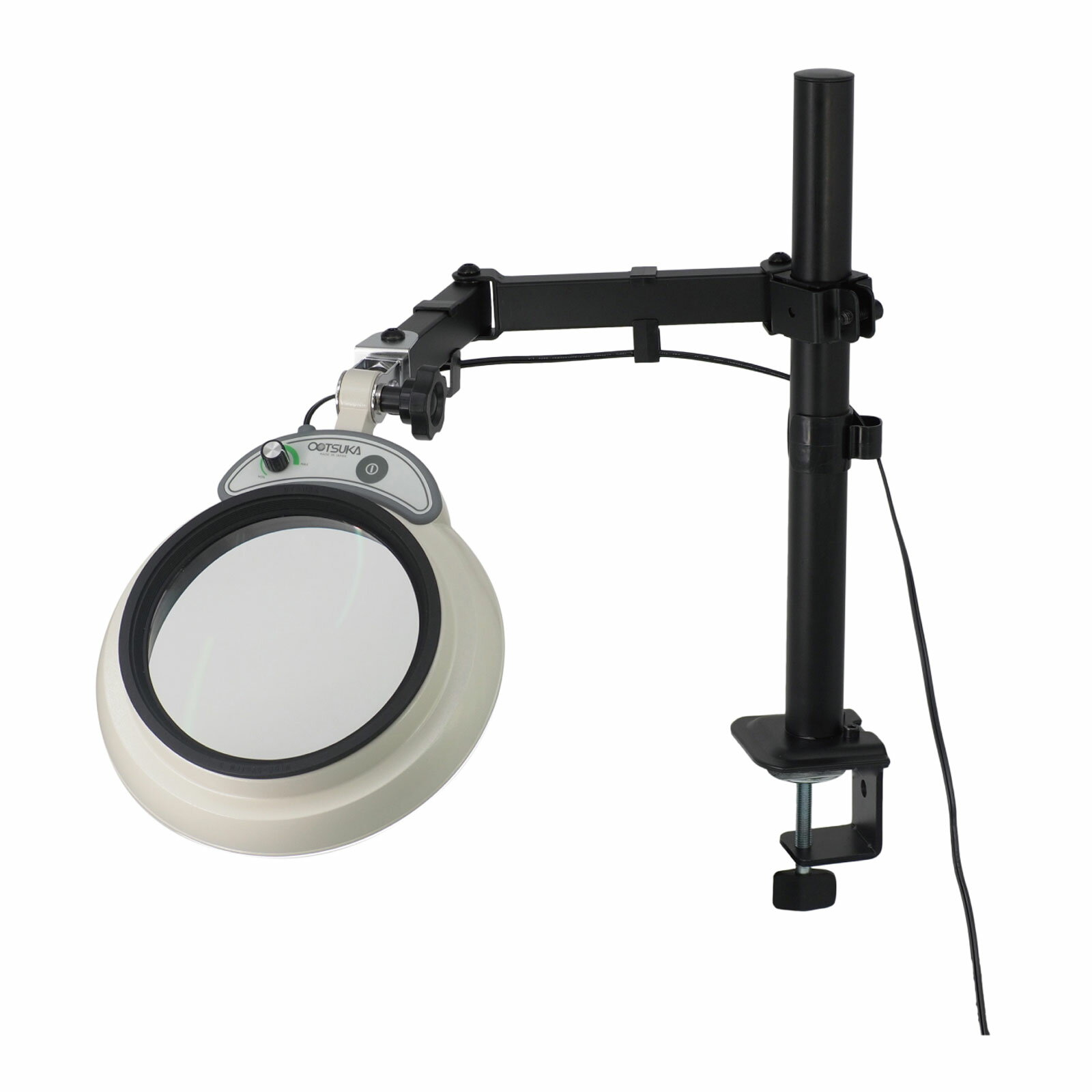 スタンドルーペ用 MGL-SA レンズ無 LED照明拡大鏡 スイングアーム式 クランプ取付式 オーツカ光学