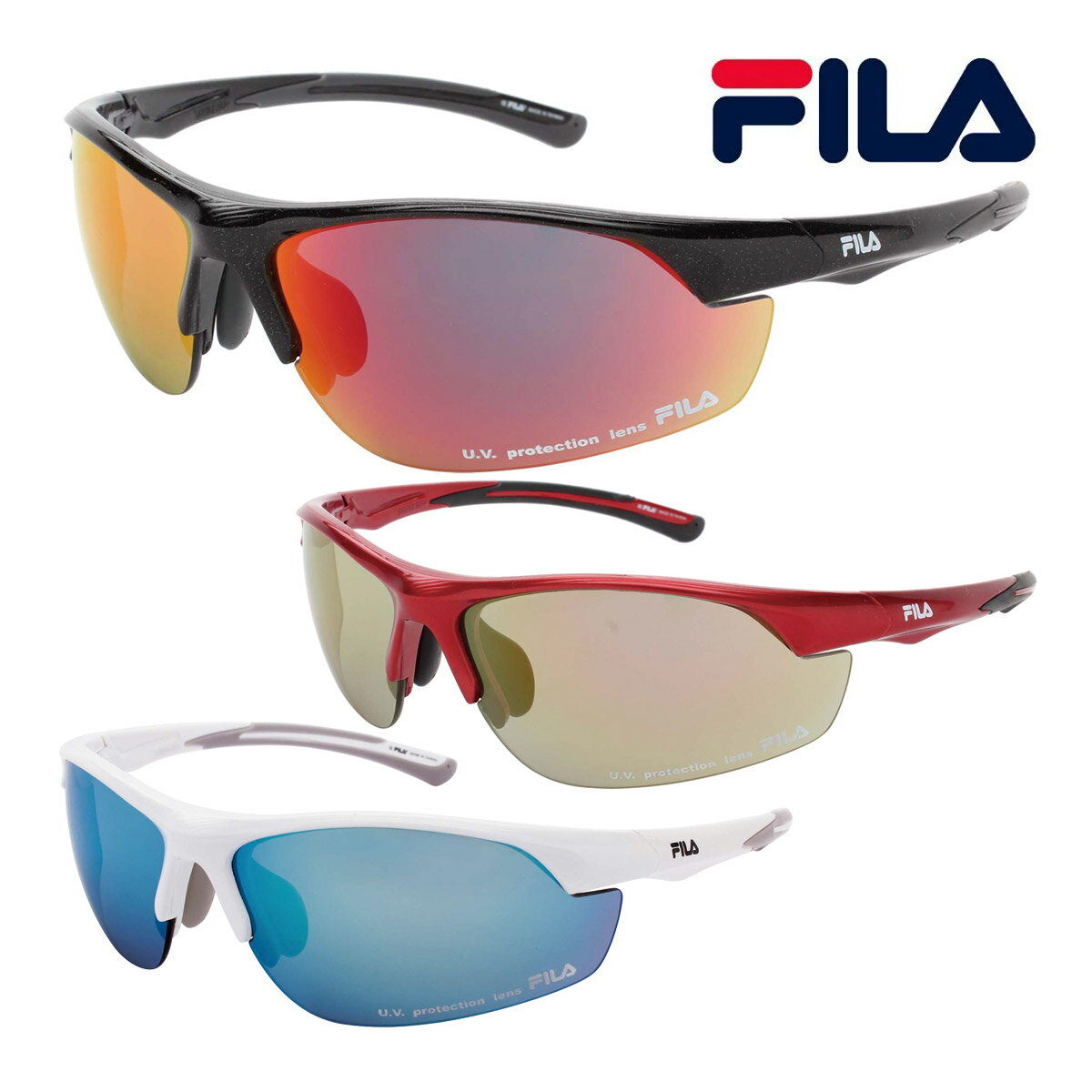 ���ݡ��ĥ��󥰥饹 ���ݡ��ĥ��饹 FILA SF4004J �ߥ顼��� ��� ��ǥ����� ��� ���ݡ��� UV���å� ����� �ɥ饤�� ��� ������� ��...