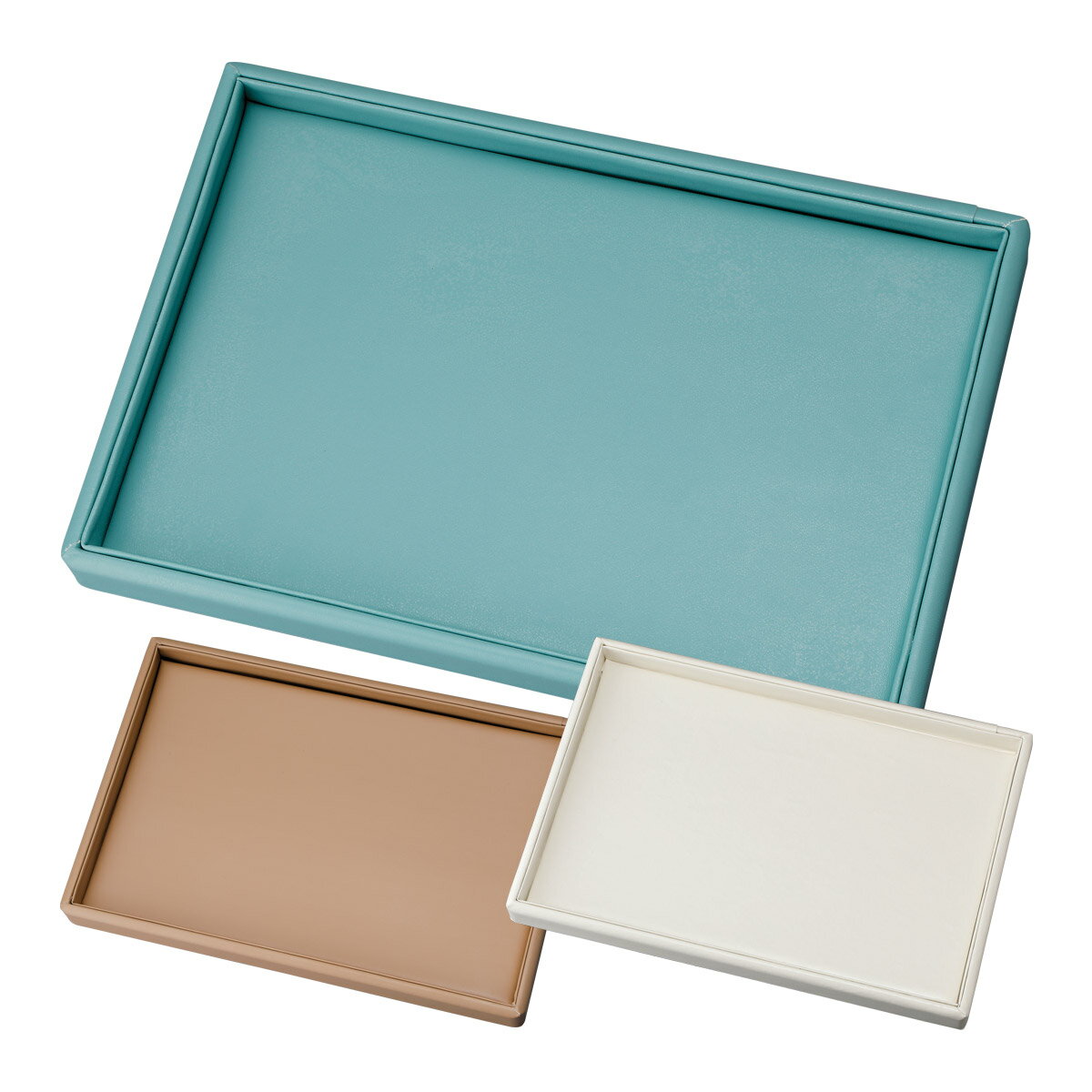 トレー お盆 接客トレー 光触媒加工 合皮 抗菌 消臭 商品 メガネ 時計 アクセサリー 貴金属 おしゃれ ..