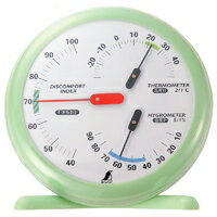 温湿度・不快指数計R-1丸型15c...