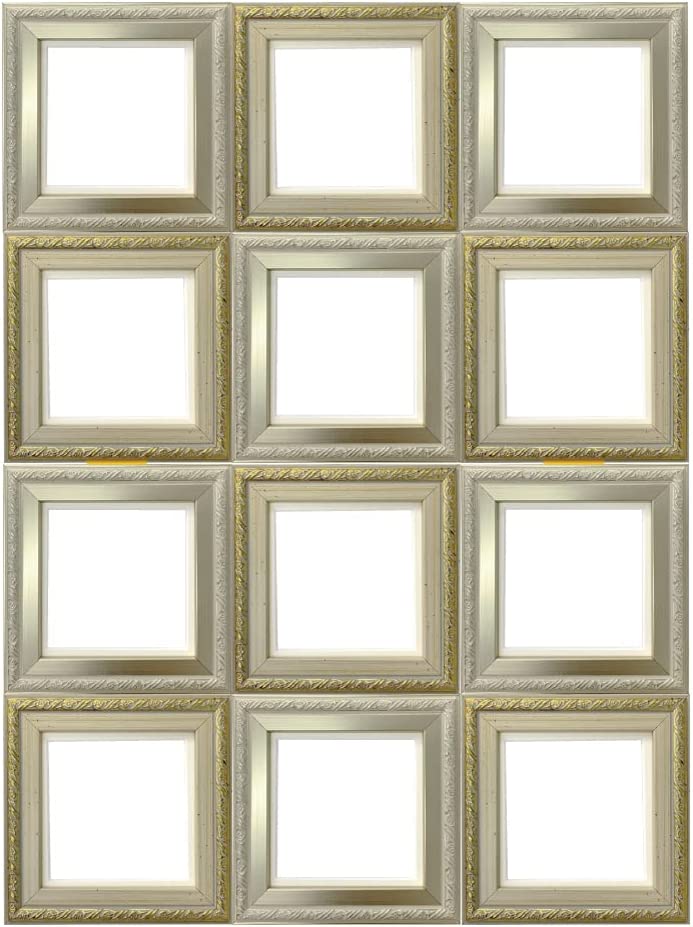 フォトフレーム 写真立て 額縁 シャルムフレーム 12面10角 見開き ましかく スクエア アンティーク イ..