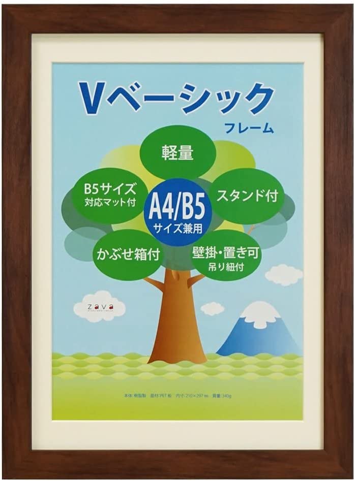 フォトフレーム 写真立て 額縁 Vベーシックフレーム A4/B5 インテリア 玄関 子供 記念日