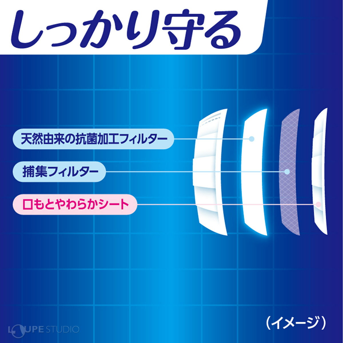 三次元マスク 小さめSサイズ ピンク 50枚 ...の紹介画像3