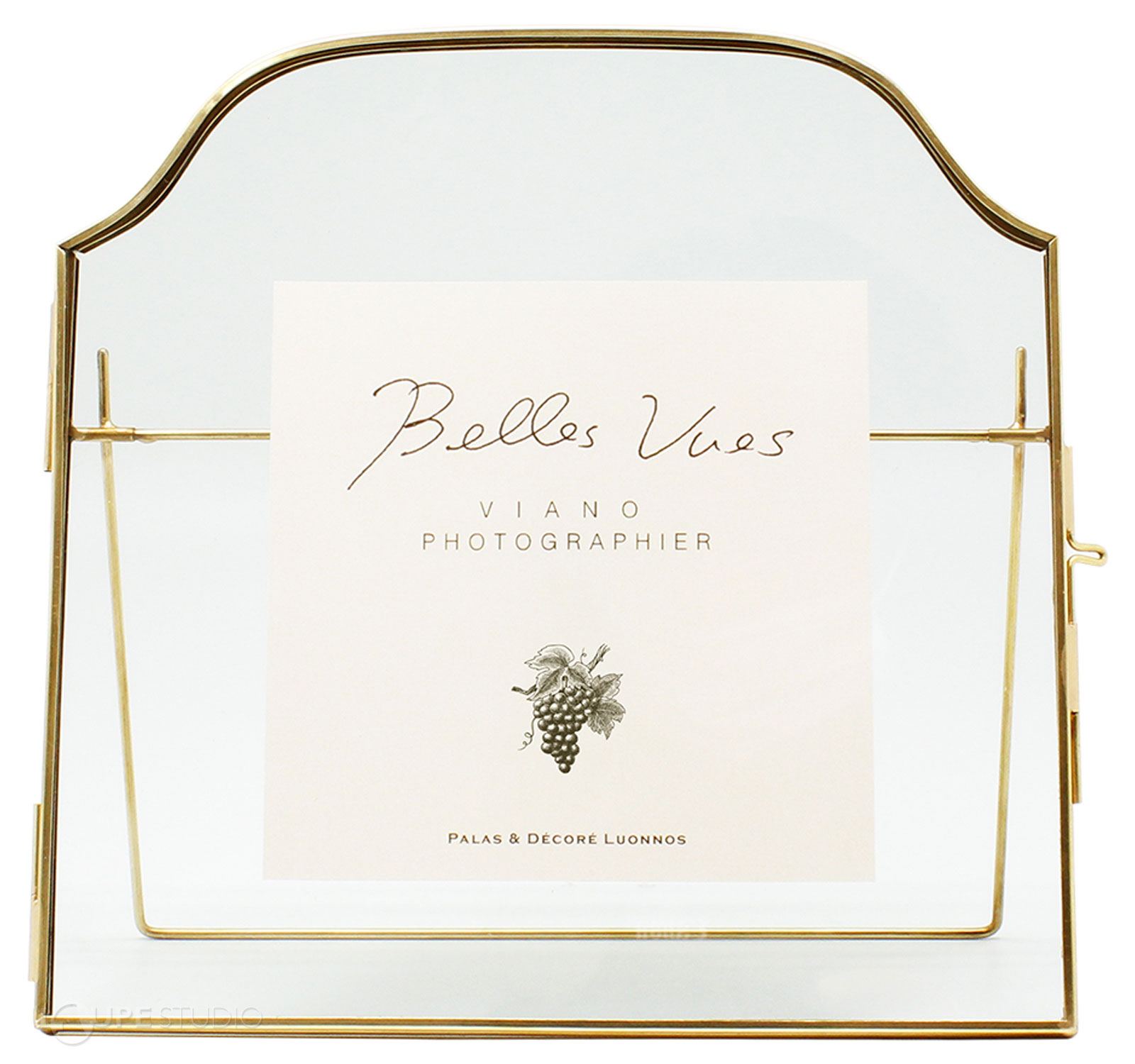 フォトフレーム ビアノ 真鍮アンドグラスフォトフレーム 天丸 写真立て おしゃれ かわいい ガラス 卓上 インテリア 雑貨 オブジェ プレゼント ギフト お祝い クリスマスプレゼント クリスマス [2]