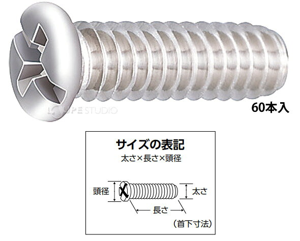 部品 ねじ メガネ 眼鏡 修理 交換 メンテナンス 眼鏡店 P-069 +-ネジ 60本入 日本製