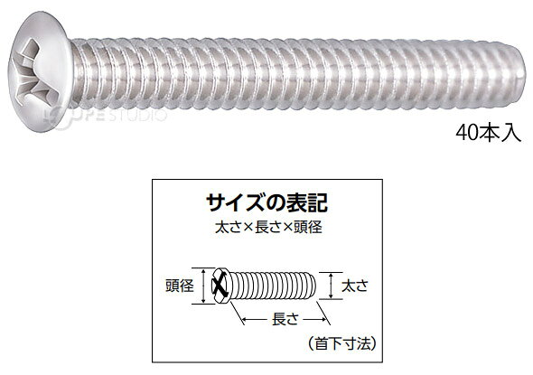 部品 ねじ メガネ 眼鏡 修理 交換 メンテナンス 眼鏡店 P-117 +-ネジ 40本入 日本製