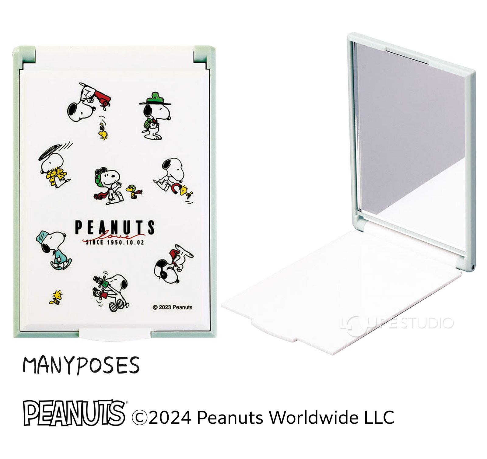 スヌーピー カードミラーS キャラクターグッズ かわいい SNOOPY ピーナッツ ホワイトデー お返し プレゼント ギフト