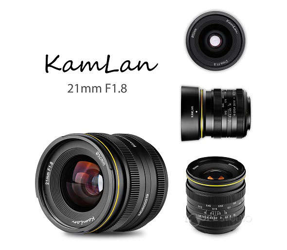 望遠レンズ KAMLAN 21mm F1.8 キヤノン Canon EF-M ソニーE SonyE フジフィルム Fuji X マイクロフォーサーズ MFT 一眼カメラ 交換レンズ カムラン