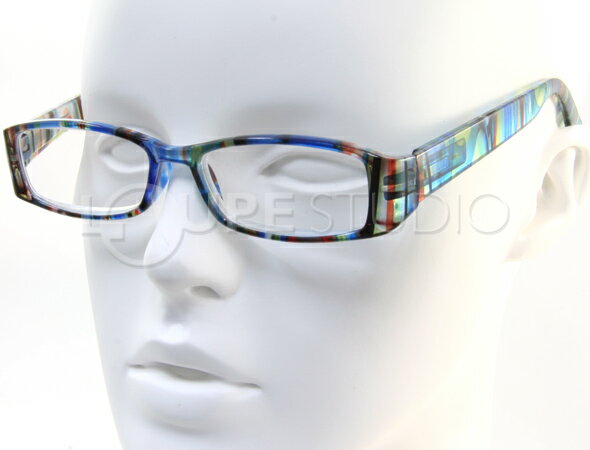 リーディンググラス 老眼鏡 [シニアグラス] 専用ケース付き RP399 マルチブルー カラフル 女性 おしゃれ ホワイトデー バレンタインデー お返し おしゃれ