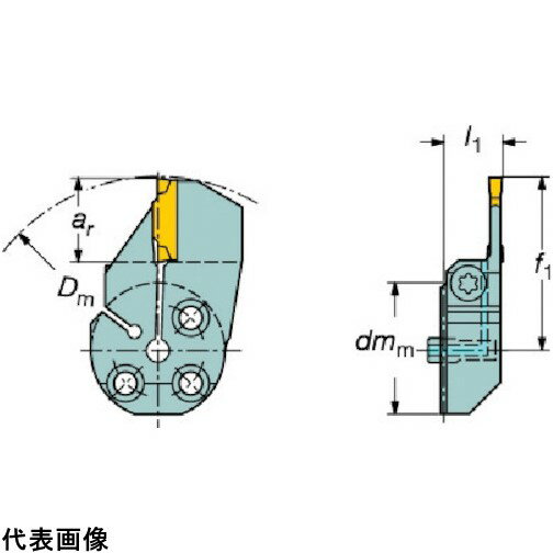 工具ターニングホルダー サンドビック コロターンSL コロカット1・2用端面溝入れブレード(420) [570-32R123H18B132B] 販売単位：1 送料無料