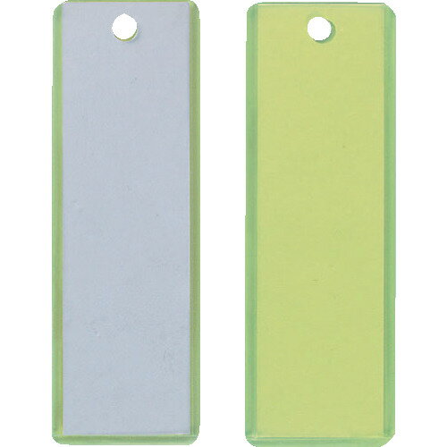 TRUSCO トラスコ中山 掛名札 3x90x28mm 蛍光イエロー/クリア [TKT-1] TKT1 販売単位：1