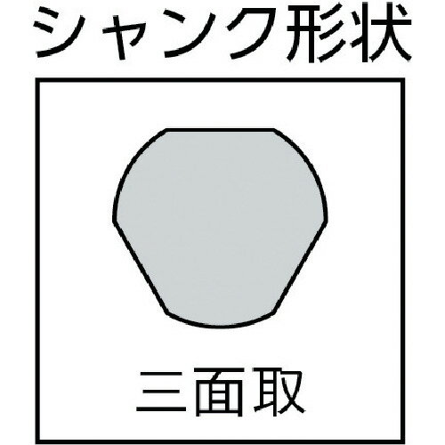 細軸ドリル 三菱K 3KD 汎用電気ドリル用 3角ハイスドリル 10型 13.5mm [3KD10D1350] 販売単位：1 送料無料