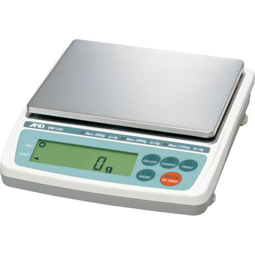 電子天びん カウンティング機能付 A&D パーソナル電子天びんトリプルレンジひょう量12000g [EW12KI] 販売単位：1 送料無料