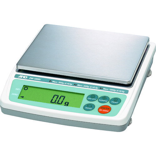 電子天びん カウンティング機能付 A&D パーソナル電子天びんトリプルレンジひょう量1500g [EW1500I] 販売単位：1 送料無料