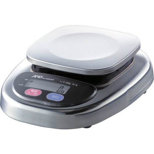 Plate Measures - A&D 防塵・防水デジタルはかりウォーターボーイ皿寸法128×128mm [HL3000WP] 販売単位：1 送料無料