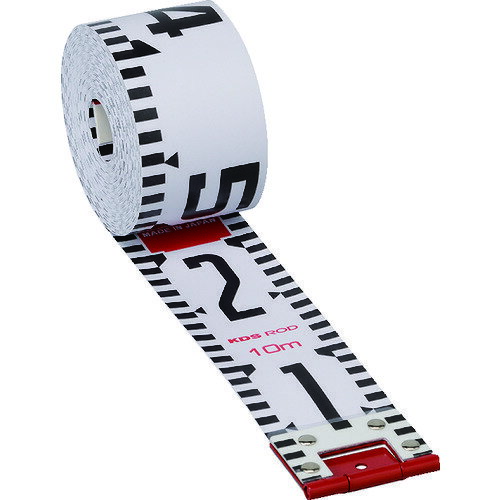 4954183109295｜246-1609 [R6010] 1本販売 商品画像については実際の製品と異なる場合がございます。あくまでも商品のスペックをご確認の上ご注文をお願いいたします。※この商品は受注発注の商品です。その為メーカーに在庫がない場合がございます。その場合は大変申し訳ございませんがキャンセルとさせて頂きます。予めご了承下さい。246-1609特長グラスファイバー製で見やすく丈夫です。信頼の高精度です。JIS1級品です。用途工事・災害・事故・スポーツなどの記録証明写真に。仕様全長(mm)：10000幅(mm)：60目盛表面：JIS1級 縦数字5mm単位の両サイド境目盛 赤ベタ20cm間隔目盛裏面：JIS1級 横数字5mm単位の境目盛 赤ベタ1m間隔奥行(mm)：7テープ長さ(m)：10テープ幅(mm)：60テープ厚さ(mm)：0.65仕様2JIS1級テープ厚：0.65mm標準測定張力：50N(5.1kgf)/20℃材質_仕上テープ：グラスファイバー質量647.000G原産国日本JANコード4954183109295「ルーペスタジオ」では、拡大鏡(虫眼鏡/ルーペ)、双眼鏡、単眼鏡、望遠鏡などのレンズ製品を主に取り扱っております。工具製品は常には在庫しておらずお取りよせとなります。ご了承下さい。標尺 ロッドKDS 関連商品へ