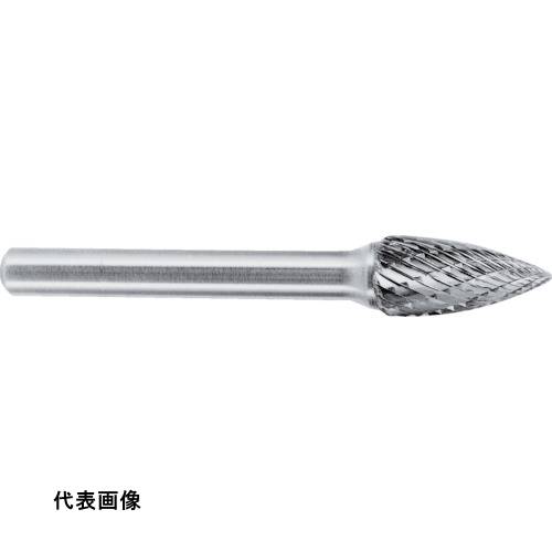 スーパー スーパー超硬バー シャンク径6mm(ポイント型)ダブルカット(刃径:9.5) [SB4C03] 販売単位：1 送料無料