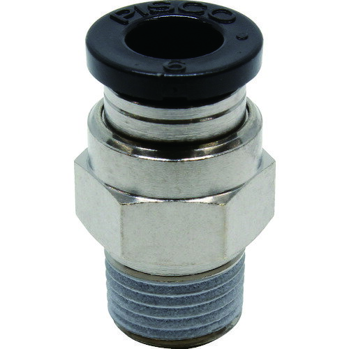 PISCO ���塼�֥ե��åƥ��� ���ȥ졼�� Ŭ�糰��6mm ��³����R1/8 [PC6-01] ����ñ�̡�1