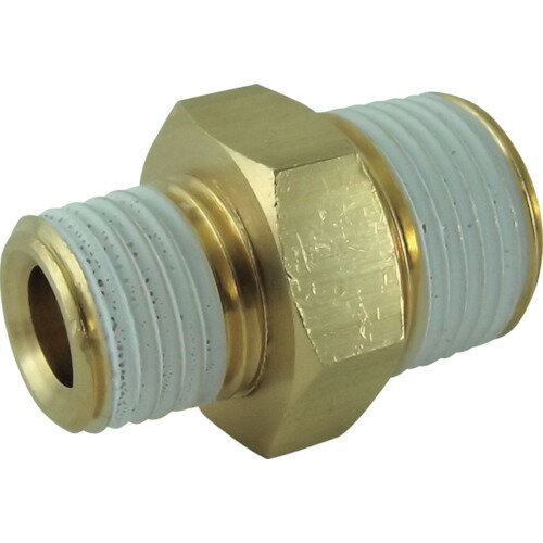 継手 配管 ネジ ねじ 建築 チヨダ 配管継手 異径ニップル R1/4・R3/8 工事 [D-2M-3M] 販売単位：1