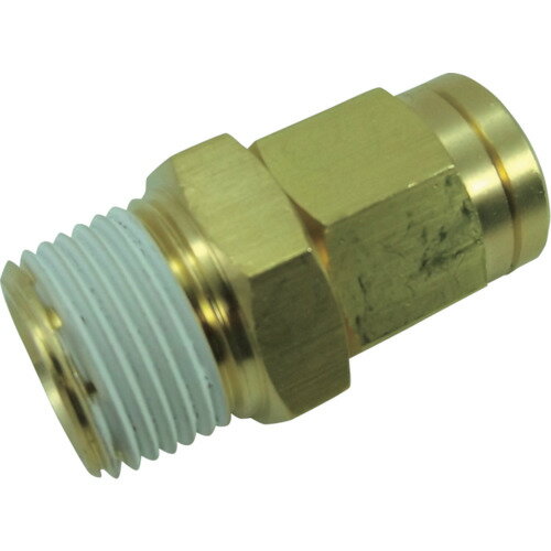 継手 配管 ネジ ねじ 建築 チヨダ ホースニップル 10mm・R3/8 工事 [H6.5-3M] 販売単位：1