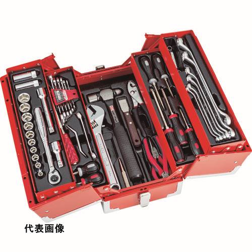 TONE 整備用工具セット ツールセット 差込角12.7mm 56点セットマットブラック [TSA4331BK] 販売単位：1 送料無料