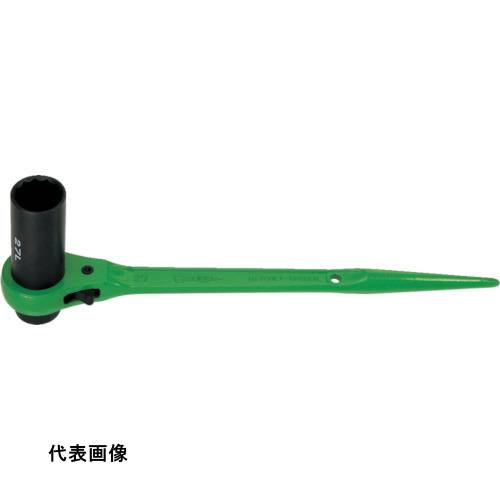 スーパー 片ロングソケット・両口ラチェットレンチ(爪式)六角対辺:32×36 [RN-3236L] 販売単位：1 送料無料