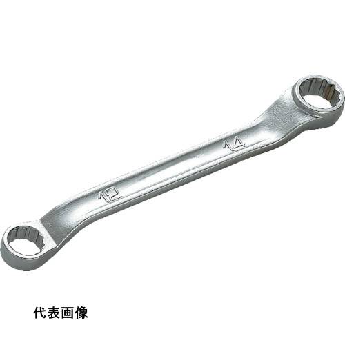 KTC 45°×6°ショートめがねレンチ 対辺寸法11×13mm 全長138mm [M5S-1113] 販売単位：1