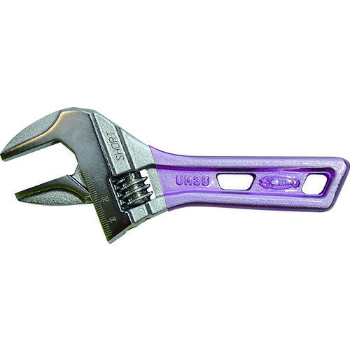 乐天商城 - レンチ おすすめ ナット ボルト 固定 工具 エビ ポケットモンキーレンチ バイオレット 160mm 修理 メンテナンス 点検 [UM36SV] 販売単位：1