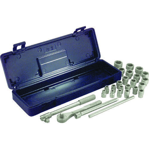 Ampco 12角ソケットセット22個 [AMCW-260M] AMCW260M 販売単位：1 送料無料