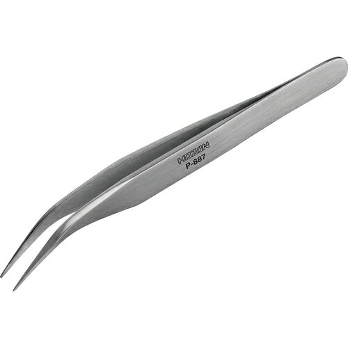 HOZAN 先曲がりピンセット 130mm [P-887] 販売単位：1