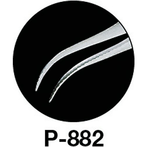 ルーペスタジオのHOZAN 先曲がりピンセット 120mm [P-882] 販売単位：1｜アングル2