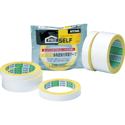 4904140773304｜328-0411 [J1330] 1巻販売商品画像については実際の製品と異なる場合がございます。あくまでも商品のスペックをご確認の上ご注文をお願いいたします。※この商品は受注発注の商品です。その為メーカーに在庫がない場合がございます。その場合は大変申し訳ございませんがキャンセルとさせて頂きます。予めご了承下さい。328-0411特長のりが薄く粗面にもしっかりなじみます。水に強く幅広い素材を強力に固定します。用途ベニヤ板や木材などの仮固定に。工作やPOPの貼付。仕様色：クリア幅(mm)：30長さ(m)：10厚さ(mm)：0.23仕様2粘着力：14.0N/10mm手で切断可能材質_仕上基材:ポリエチレン粘着剤:アクリル系質量95.000G原産国日本JANコード4904140773304「ルーペスタジオ」では、拡大鏡(虫眼鏡/ルーペ)、双眼鏡、単眼鏡、望遠鏡などのレンズ製品を主に取り扱っております。工具製品は常には在庫しておらずお取りよせとなります。ご了承下さい。工業用・プロ用両面テープ 工業用・プロ用両面テープニトムズ 関連商品へ