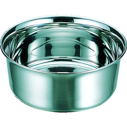 SUGICO ステンレス湯桶 220×H93 2.7L ゴム付 [MAU-22G] 販売単位：1