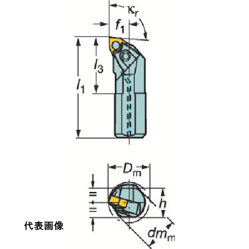 工具ターニングホルダー SANDVIK T-Max P ネガチップ用ボーリングバイト(210) [A50W-MWLNR 08] 販売単..