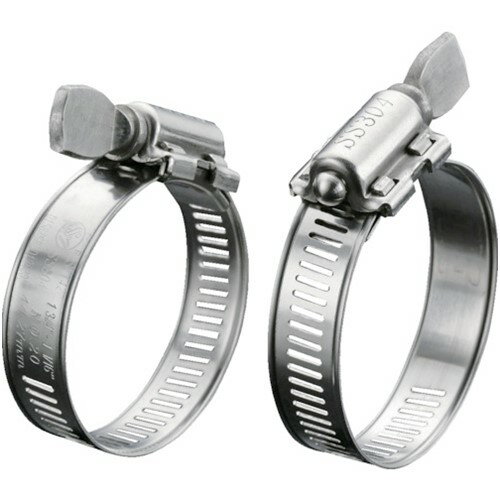 TRUSCO トラスコ中山 【売切廃番】ホースクランプ オールSUS 手締めタイプ 14.2mm ...