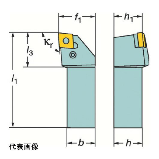 工具ターニングホルダー サンドビック T-Max P ネガチップ用シャンクバイト(210) [PCLNR 2525M 12] 販売単位：1 送料無料